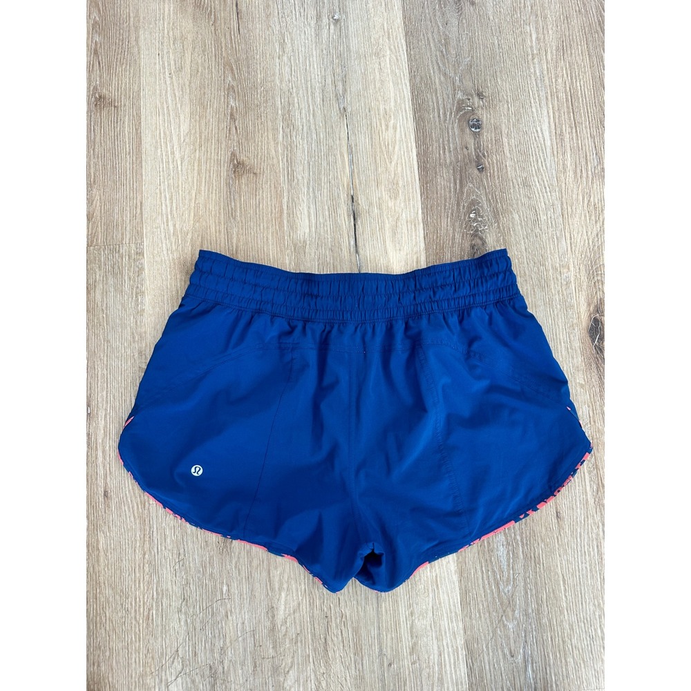 Lululemon Choose A Side Short 3" Efflorescent Dark Canyon Onyx Blue Size 10 - Picture 8 of 9